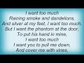Joe Henry - Want Too Much Lyrics
