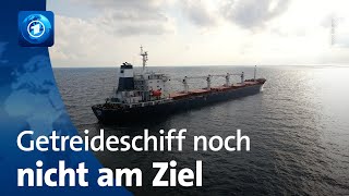 Getreidefrachter "Razoni" verspätet sich