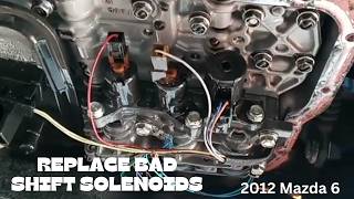 Step by step guide to replacing the transmission shift solenoids and filter on 2012 Mazda 6