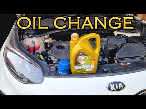 How to change engine oil and oil filter in Kia Sportage
