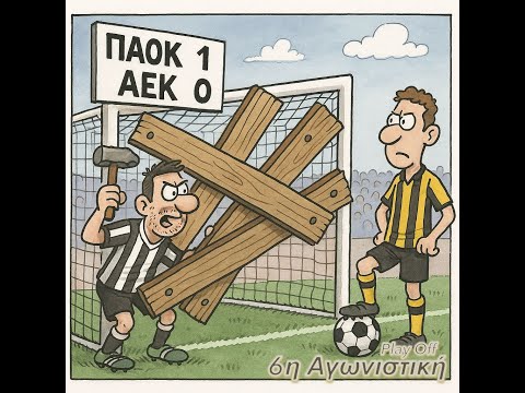 6η ΠΑΟΚ - ΑΕΚ  1- 0  (Playoffs (2024-25)