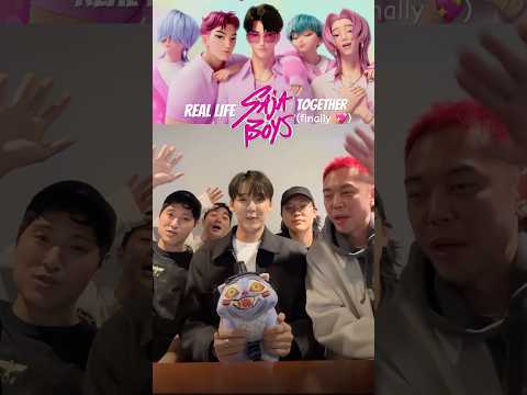 Real life SAJA BOYS together 💖 Andrew Choi Kevin Woo samUIL, Neckwav Danny Chung #kpopdemonhunters
