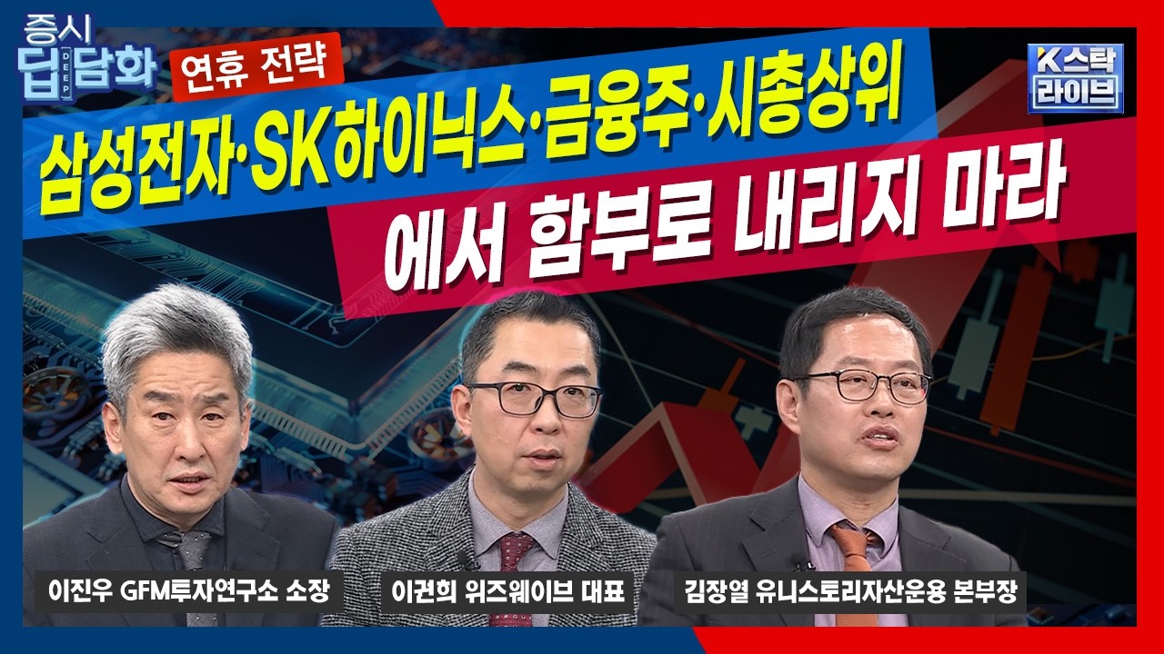 삼성전자·SK하이닉스·금융주·시총상위에서 함부로 내리지 마라 | 김장열 유니스토리자산운용 | 이권희 위즈웨이브 | 이진우 GFM투자연구소