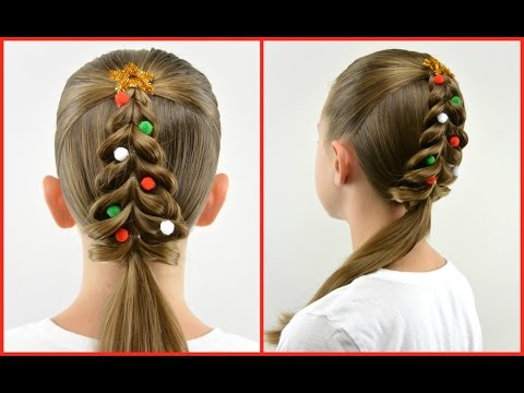 Christmas Tree Pull Through Braid | Christmas Hair |...