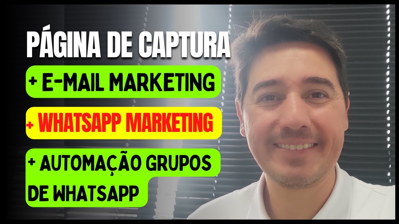 Como criar PÁGINA DE CAPTURA de leads + E-mail + Whatsapp + automação em grupo 2023 [Builderall]