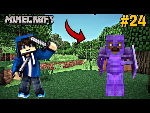 A2Z GAMERZ - I BECAME OVERPOWERED😍 IN MINECRAFT | FULL NETHERITE ARMOR | Minecraft Survival Series Episode 24