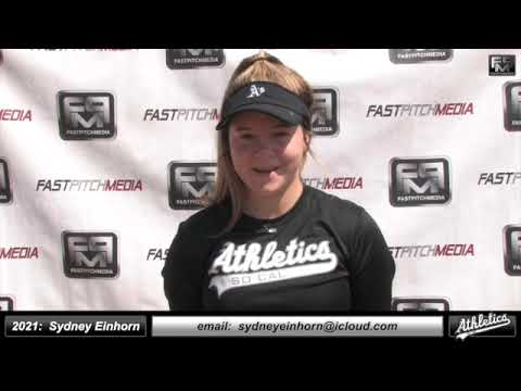 2021 Sydney Einhorn - 3.94 GPA - Athletic Third Base Softball Skills Video - Socal Athletics Briggs