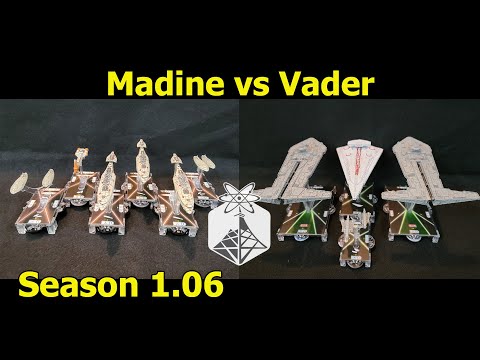 Star Wars Armada "Speed vs Firepower" Madine vs Vader - ION Radio Battle Report