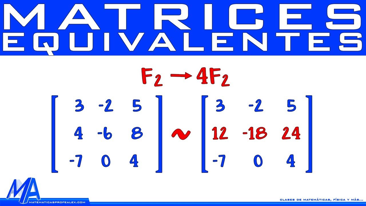 Matrices equivalentes
