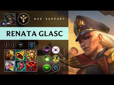 Renata Glasc Support vs Leona - KR Master Patch 26.01