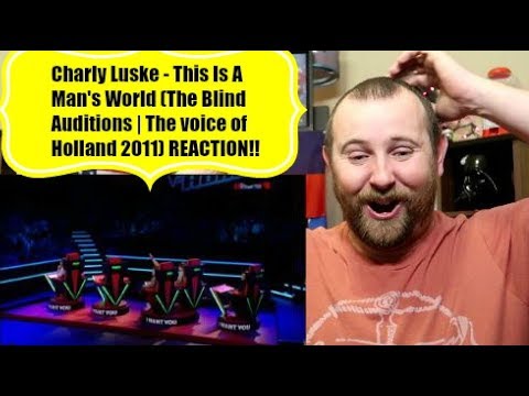 Charly Luske - This Is A Man's World (The Blind Auditions | The voice of Holland 2011) REACTION!!