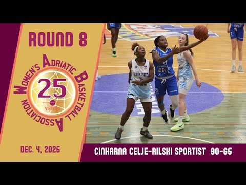 2025-26 WABA Round 8: Cinkarna Celje-Rilski Sportist 90-65 (04/12)