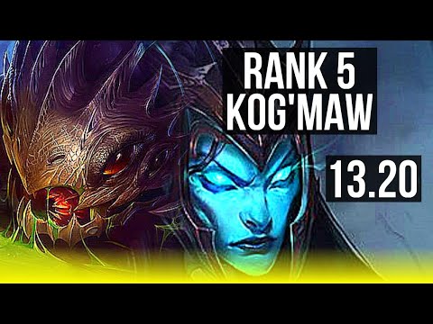 KOG'MAW & Xerath vs KALISTA & Thresh (ADC) | Rank 5 Kog'Maw, Godlike | NA Grandmaster | 13.20