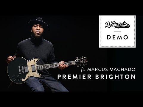 D'Angelico DAPBRISBMCS PREMIER BRIGHTON Double Cutaway Solid Body 6-String Electric Guitar w/Gig Bag image 9