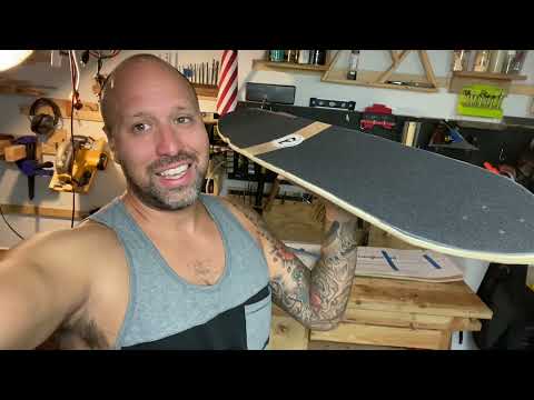 DIY Longboard deck (In 5 min!) Skateboard press prototype