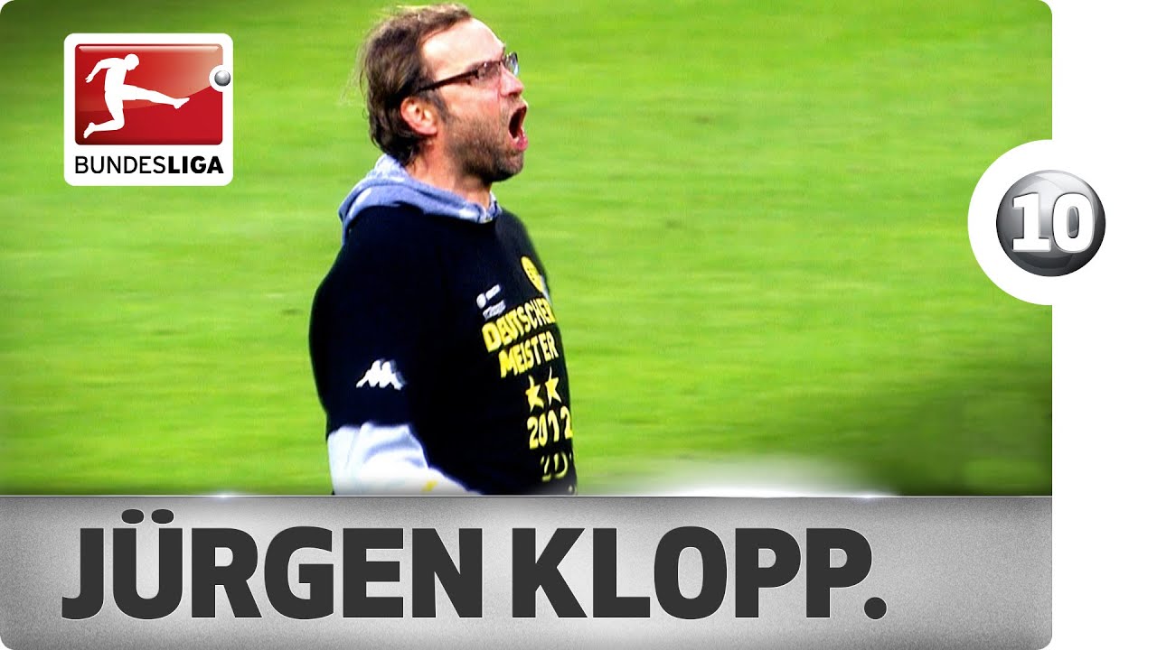 JĂźrgen Klopp - Top 10 Celebrations