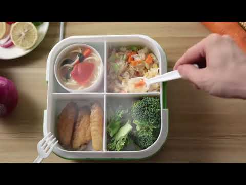 加热饭盒 插电保温双层电子自热电热保温饭盒带酸奶机车载电饭盒