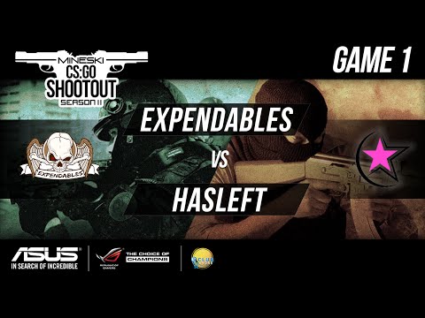 CSGO Shootout Season 2 - Expendables vs Hasleft - Game 1 - BO2 | Asurai and Vill