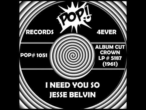I NEED YOU SO, Jesse Belvin, (Crown LP #5187)  1961
