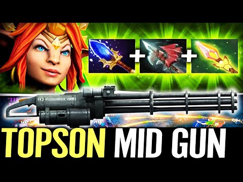 🔥 TOPSON Enchantress Machine Gun MID — Aghanim + Hurricane Pike + Witch Blade META Dota 2 Pro