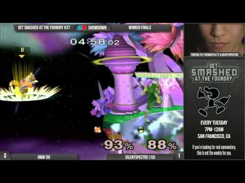 Get Smashed at the Foundry #37 - Winner Finals: HMW (Fox) vs SilentSpectre (C. Falcon)