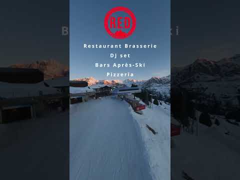 Vidéo de promotion réseaux sociaux — RED Restaurant en montagne