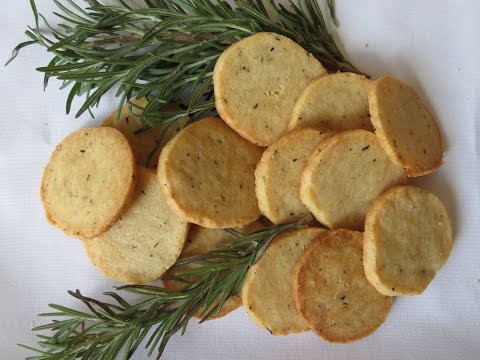 Parmesan Cheese Crackers with Rosemary -- The Frugal Chef
