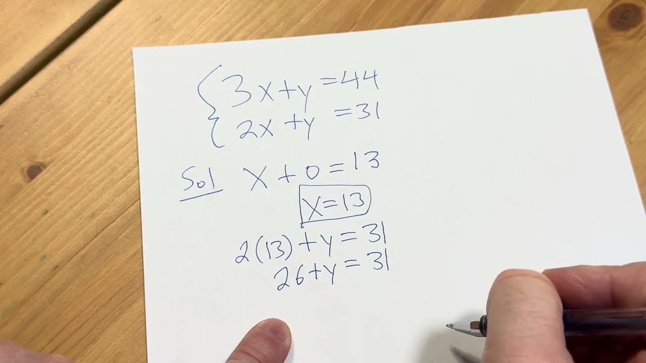 Can You Solve This System of Equations? Math for People Learning Algebra