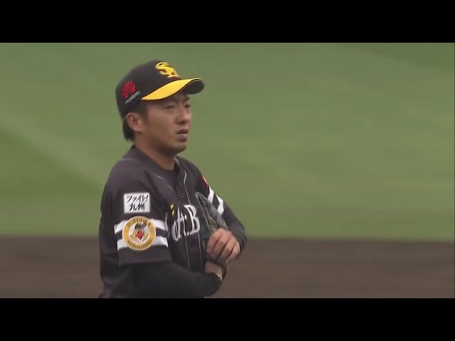 【7回裏】ホークス・嘉弥真が強気の投球で見逃し三振を奪う!! 2017/4/6 E-H