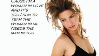 Shania Twain Woman In Me music video w/ lyrics on screen