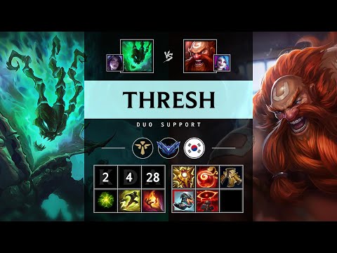 Thresh Support vs Gragas - KR Diamond Patch 25.14