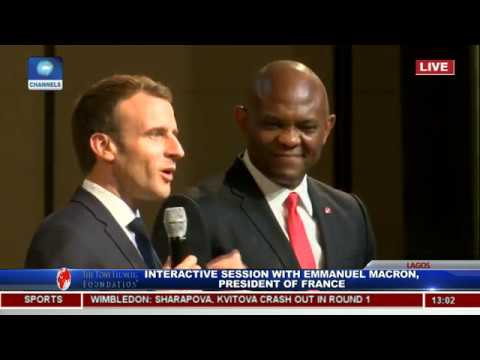 Nigerians Interact With French President, Macron Pt.8|Live Event|