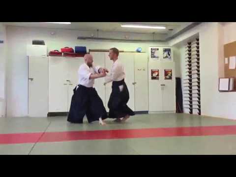 Aikido ukemi - soft high falls in slow motion