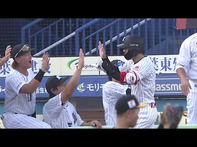 【4回裏】正真正銘のプロ初アーチ!! マリーンズ・友杉篤輝 レフトスタンドへのソロHRを放つ!! 2025年8月31日 千葉ロッテマリーンズ 対 福岡ソフトバンクホークス