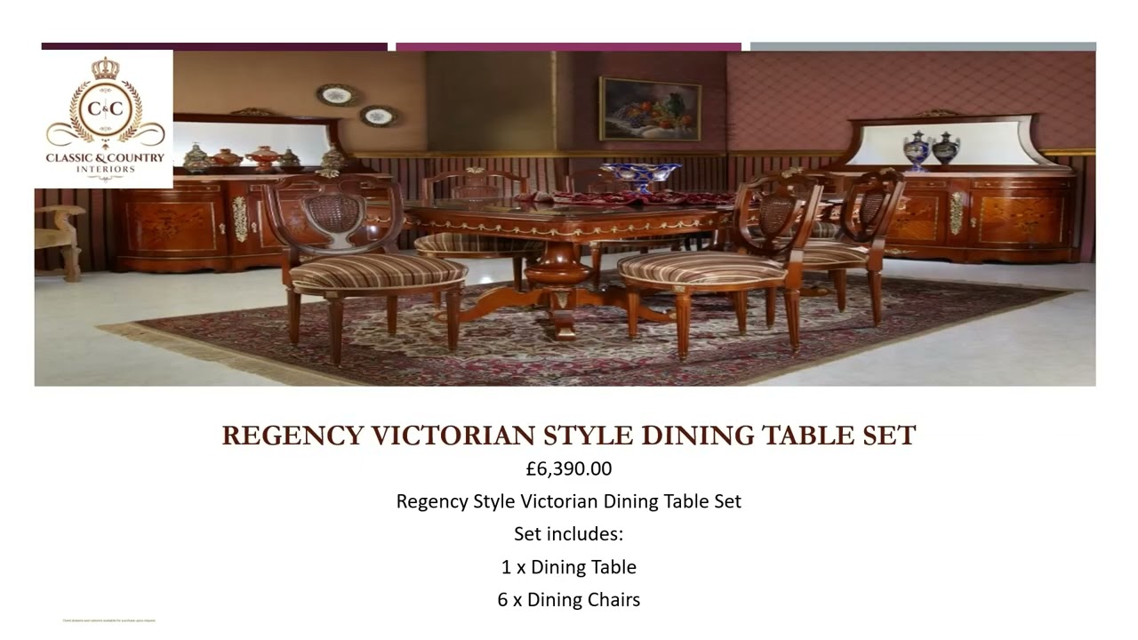 Antique French Dining Table And Chairs