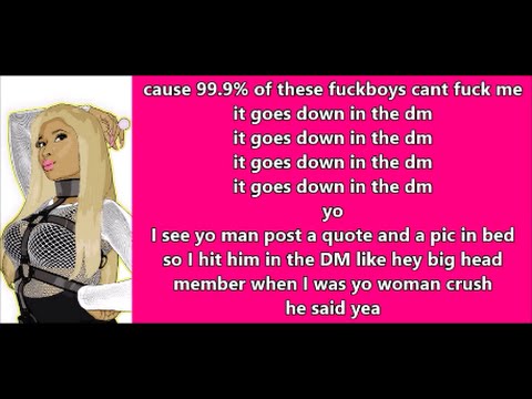 Nicki Minaj - Down In The Dm (Lyrics) Remix Ft Yo Gotti