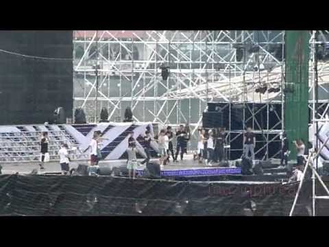 [HD FANCAM] DBSK- Rising Sun Rehearsal & Performance at SMTown Singapore 121123