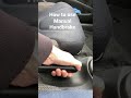 How to use a manual handbrake #Shorts