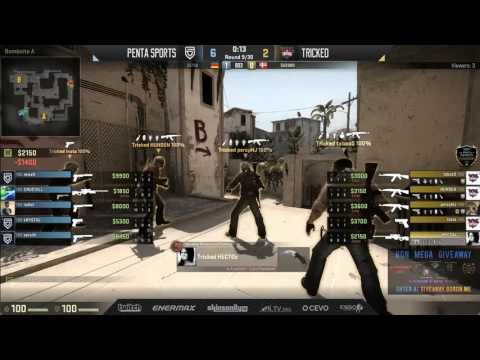 RGN EU Pro Series Closed Qualifier Group B UBR1 - PENTA vs Tricked (bo3) Map 2 Mirage