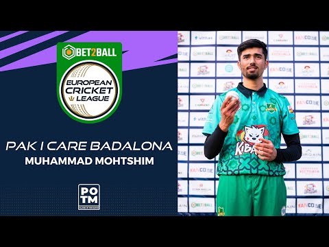 POTM: M.Mohtshim - PIC vs GEK | Highlights | Bet2Ball European Cricket League Day 3, Group E | ECL22