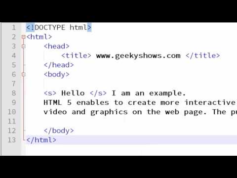 28 s Tag in HTML Hindi