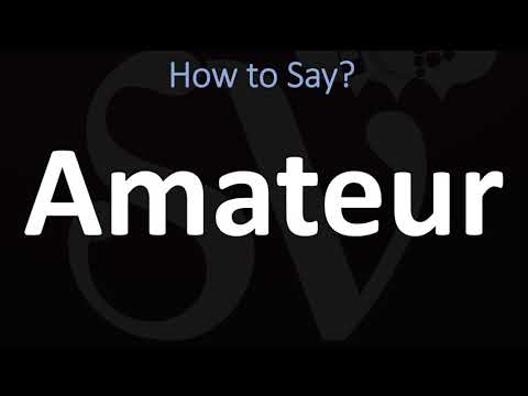 Part of a video titled How to Pronounce Amateur? (CORRECTLY) - YouTube