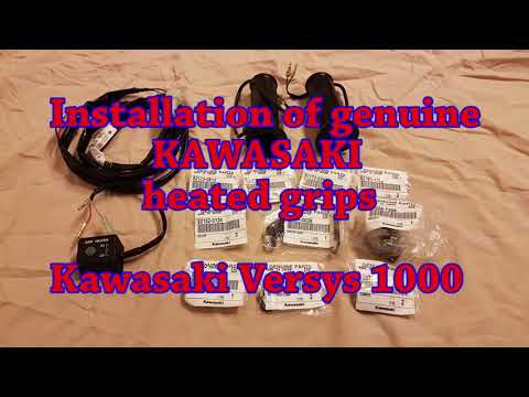 Kawasaki genuine heated grips installation - Versys 1000