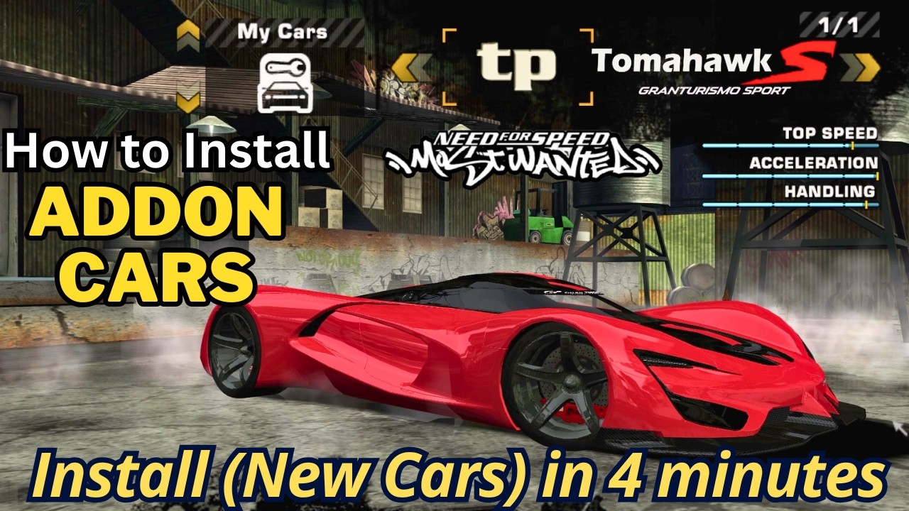How to Install Addon Car Mods in NFS Most Wanted (2005) Using Ed Tool | Full Modding Guide [2025]
