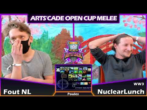 Arts'cade Open Cup #1 - WW3 | NuclearLunch (Luigi) vs. Fout NL (Peach) - Melee Pools