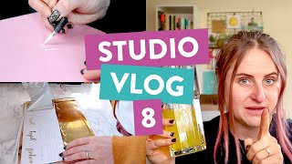 STUDIO VLOG | Mini Business & Mental Health Q&A, Honest Chat About Instagram & Etsy Orders | 008