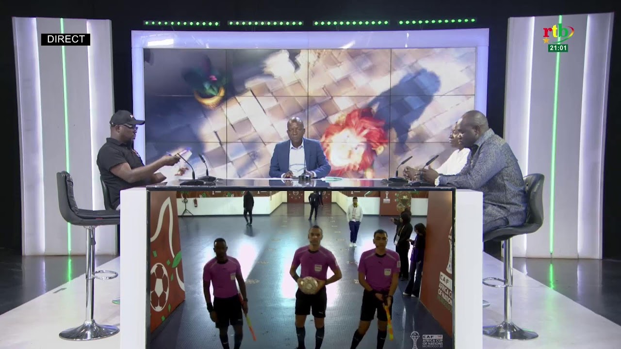 RTB - CAN Maroc 2025 : Côte d’Ivoire 0 VS 0 Cameroun (Plateau Mi-temps)