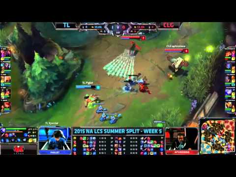 Xpecial Last Second Flash - TL vs. CLG - NALCS Summer Week 5 Day 1