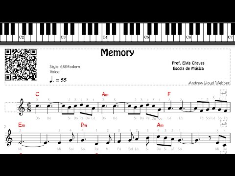 🎼 Memory - 231 - Tutorial Partitura Fácil 2