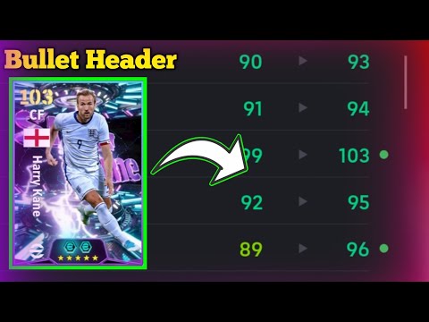 Best Training Guide Extraordenary one Show Time 103 Rated Bullet Header Harry Kane In Efootball 2026
